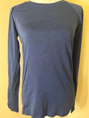 lululemon athletica Heathered Navy Swiftly Long Sleeve 8